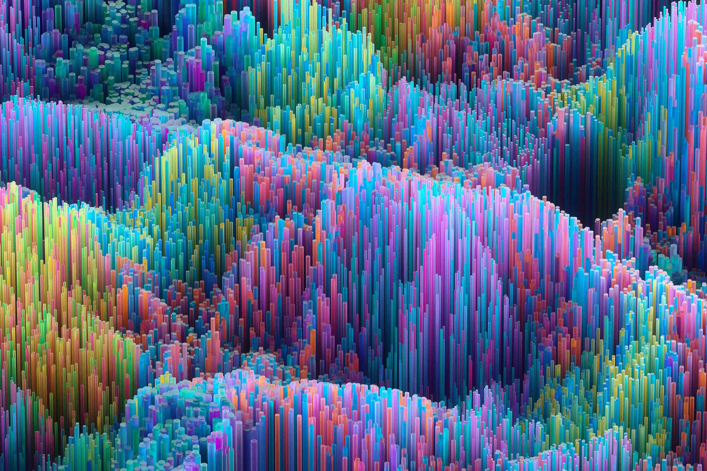 Colorful 3D bar chart displaying various SaaS metrics, symbolizing the multidimensional analysis needed beyond basic ARR tracking